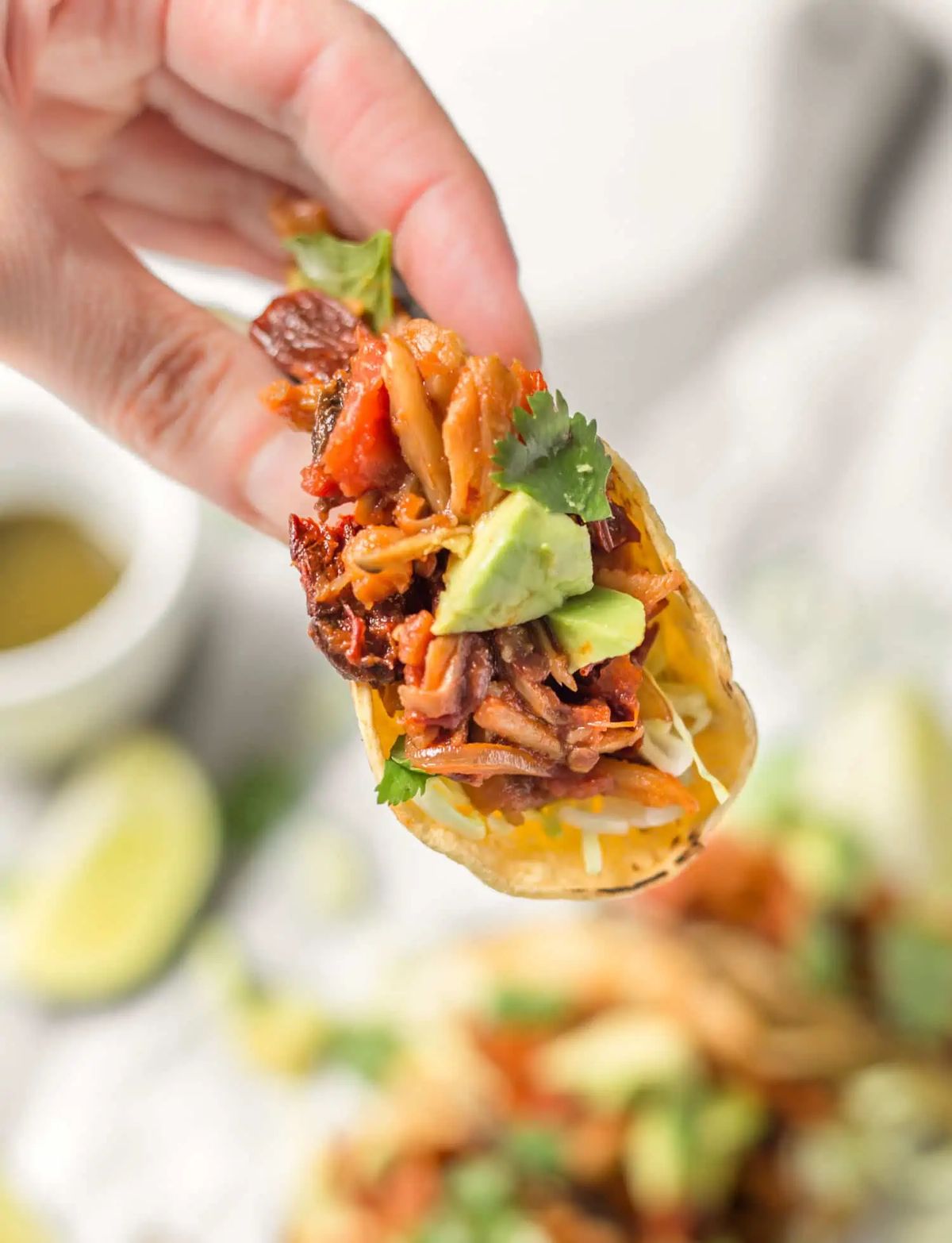 Pink Oyster Tacos