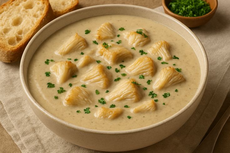 Creamy Lion's Mane Soup