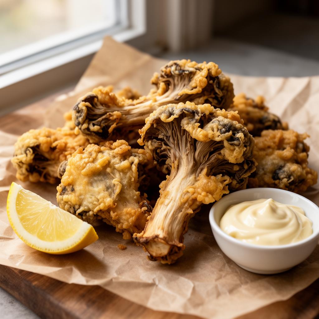 Crispy Fried Oyster Mushrooms