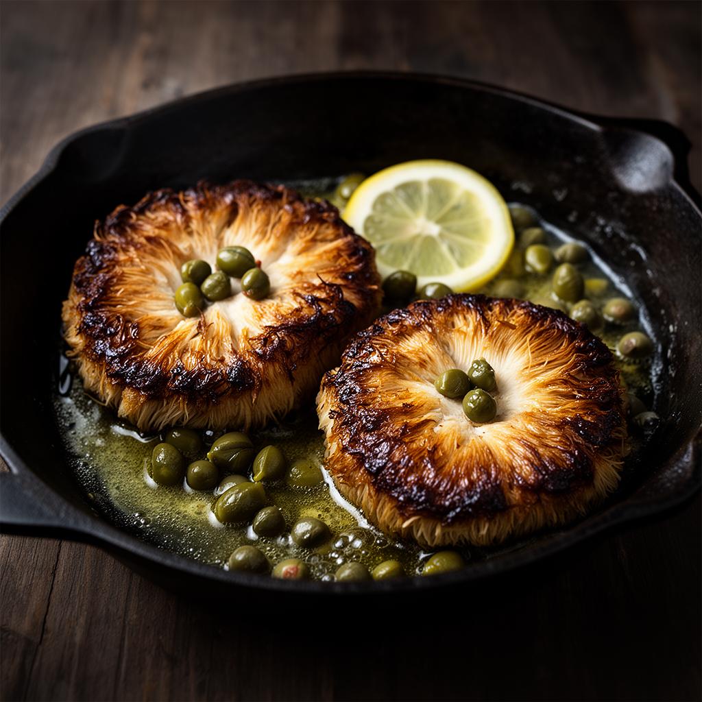 Seared Lion's Mane Steaks