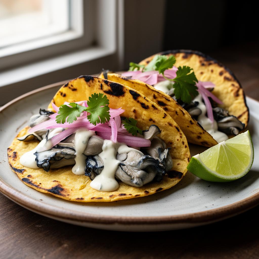 Crispy Oyster Mushroom Tacos